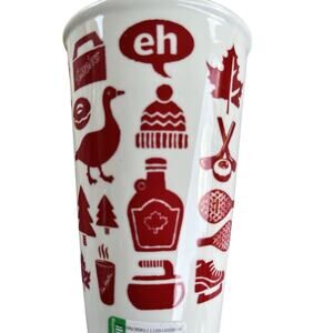Tim Hortons 2018 - Coffee Mug - Ceramic - 6 Inches - With Lid
